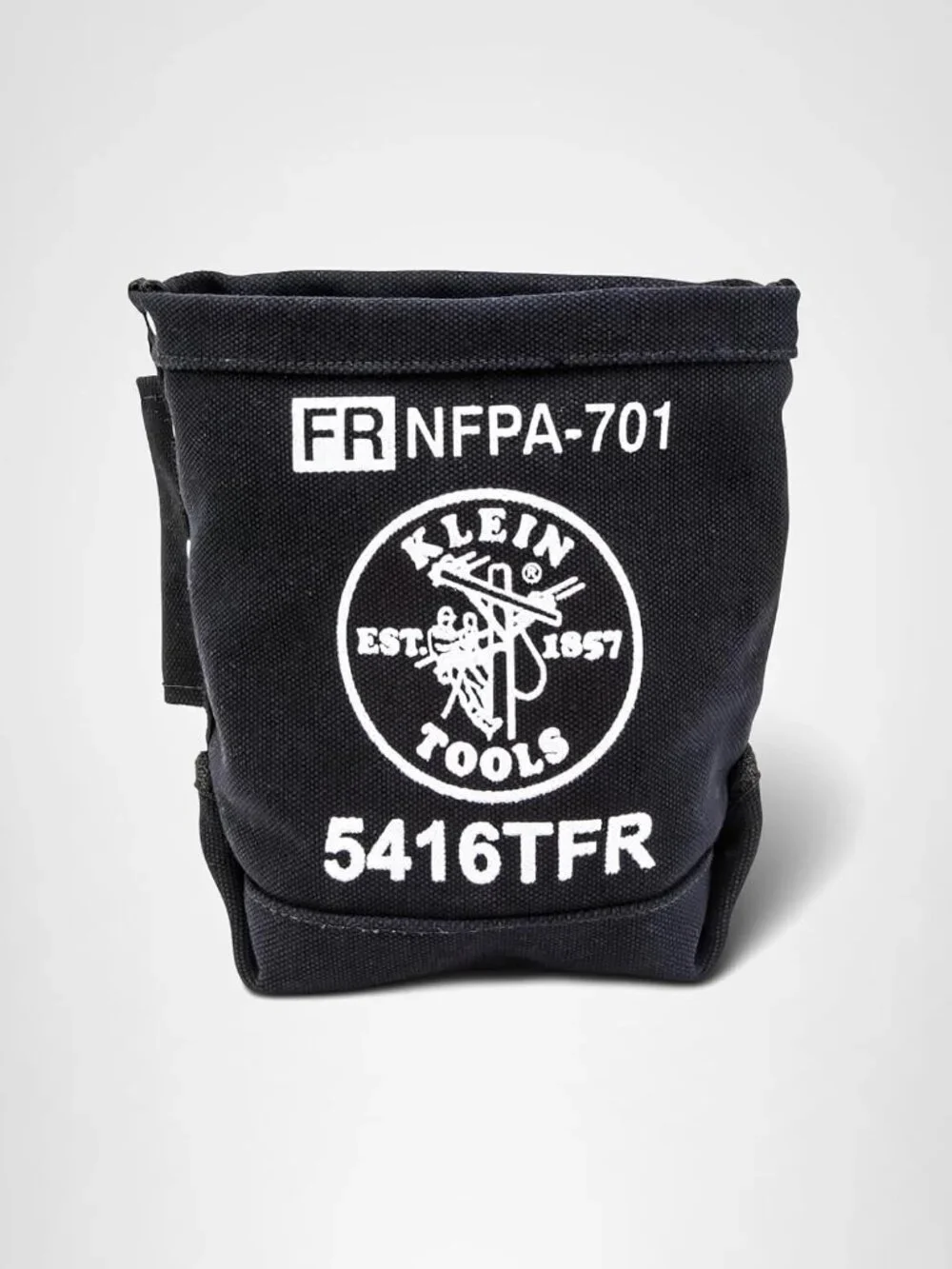 Klein Tools 5416TFR Flame-Resistant Canvas Bolt Bag with Tunnel Loop